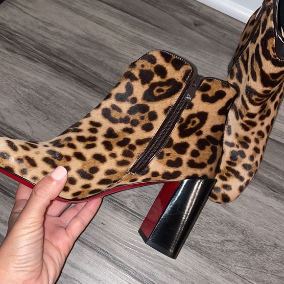 Christian louboutin catarsika 85 pony leopard ankle boot 37 - Picture 6 of 10